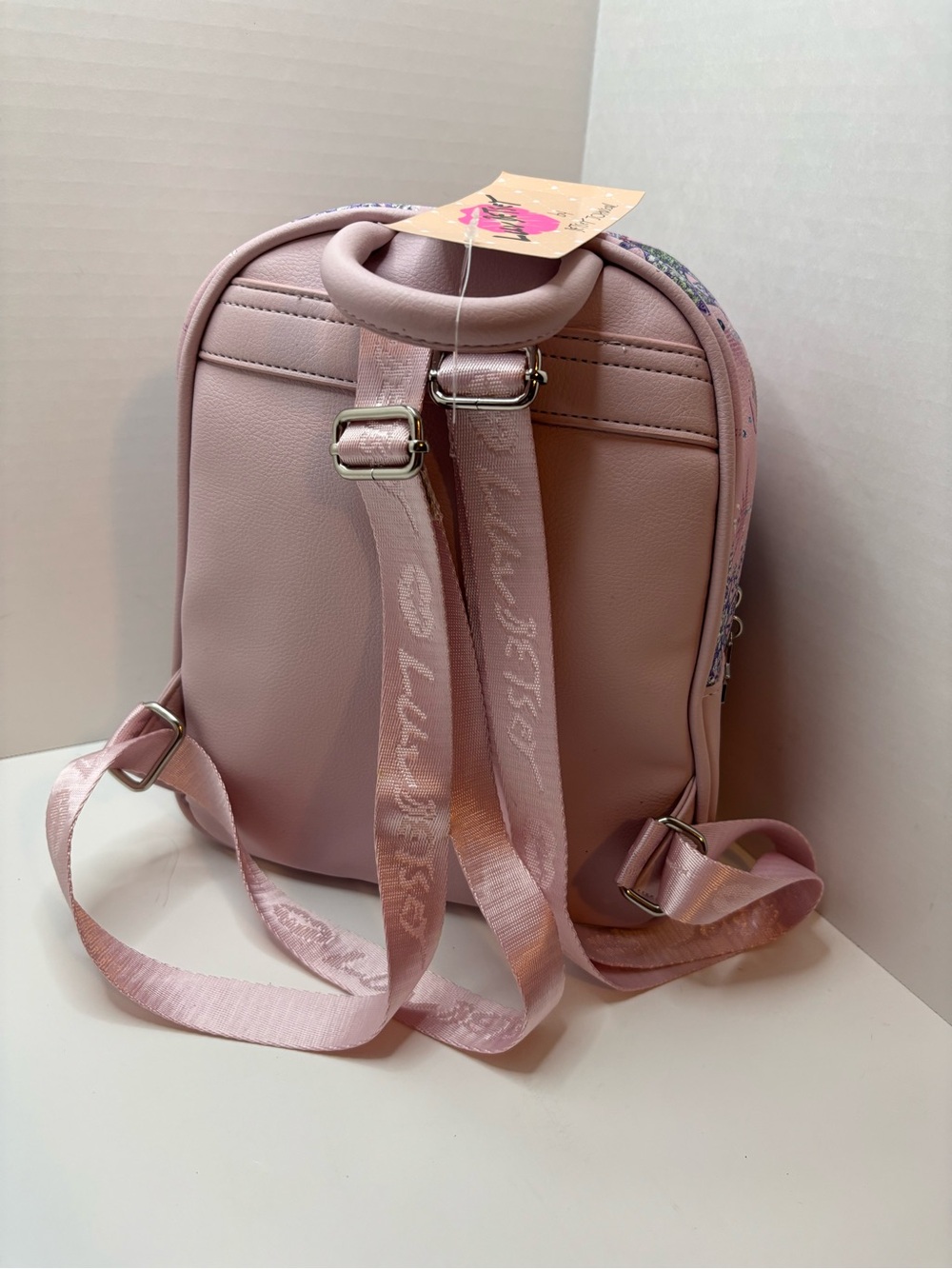 Luv Betsey Johnson Pink Star & Moon Glitter  Backpack - Picture 4 of 4
